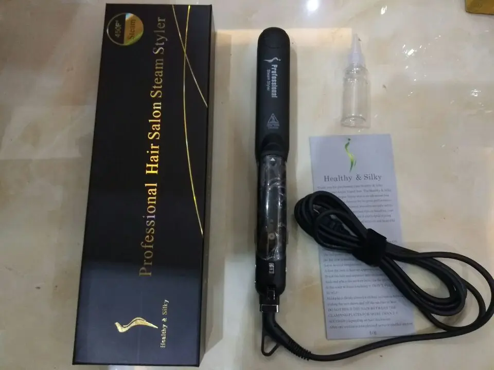 

Professional Steam Hair Straightener Ceramic Vapor Hair Flat Iron Seam Hair Straightening Iron Curler Steamer Hair Styling Tool