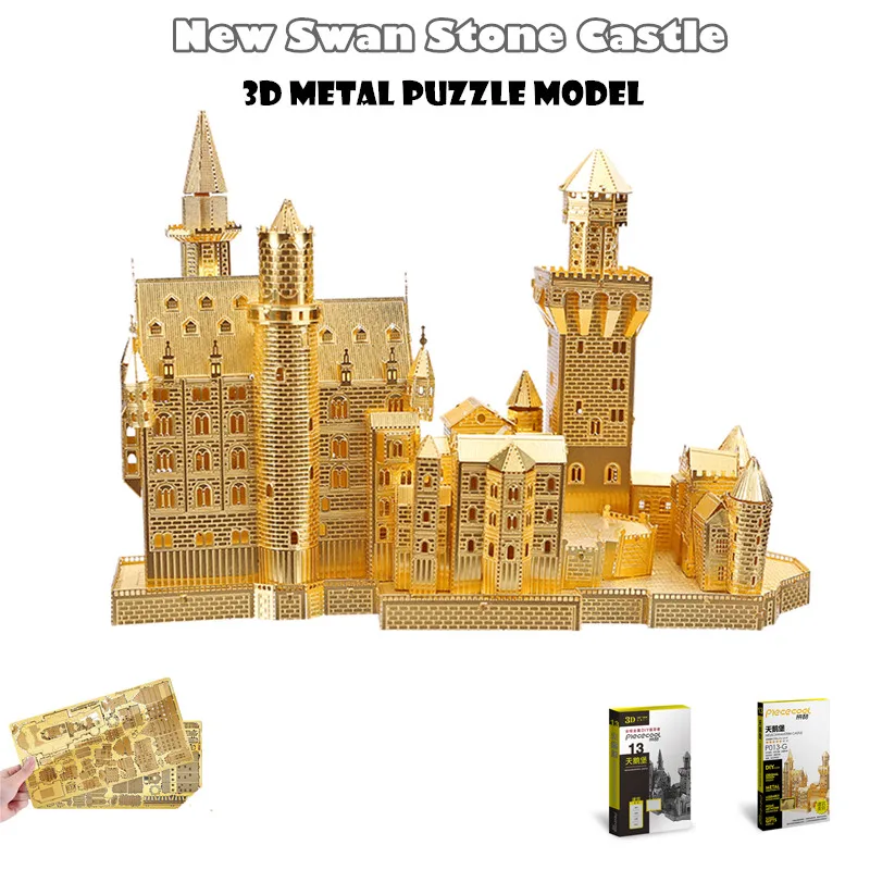 Piececool новейшие 3D металлические пазлы "YUEWANG TOWER" из 7 шт. металлических листов 3D модели наборы DIY Забавные подарки для детей игрушки
