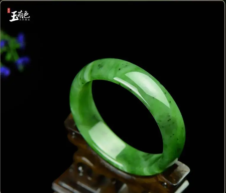 

Yumeng color Xinjiang Hetian Jade Jasper bracelet with certificate lady bracelet Jade Bracelet A goods genuine Hetian jade Brace