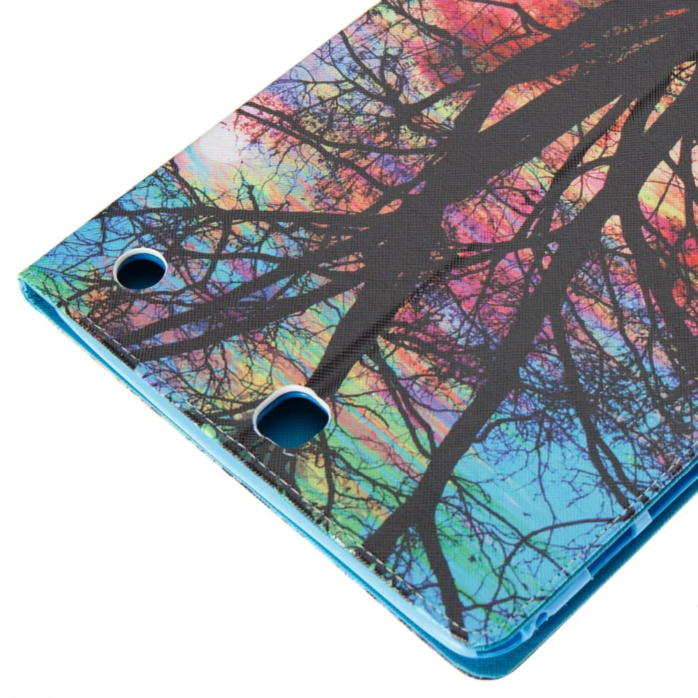 Мультяшный силиконовый флип чехол из искусственной кожи для Samsung Galaxy Tab A 9 7 T555 T550