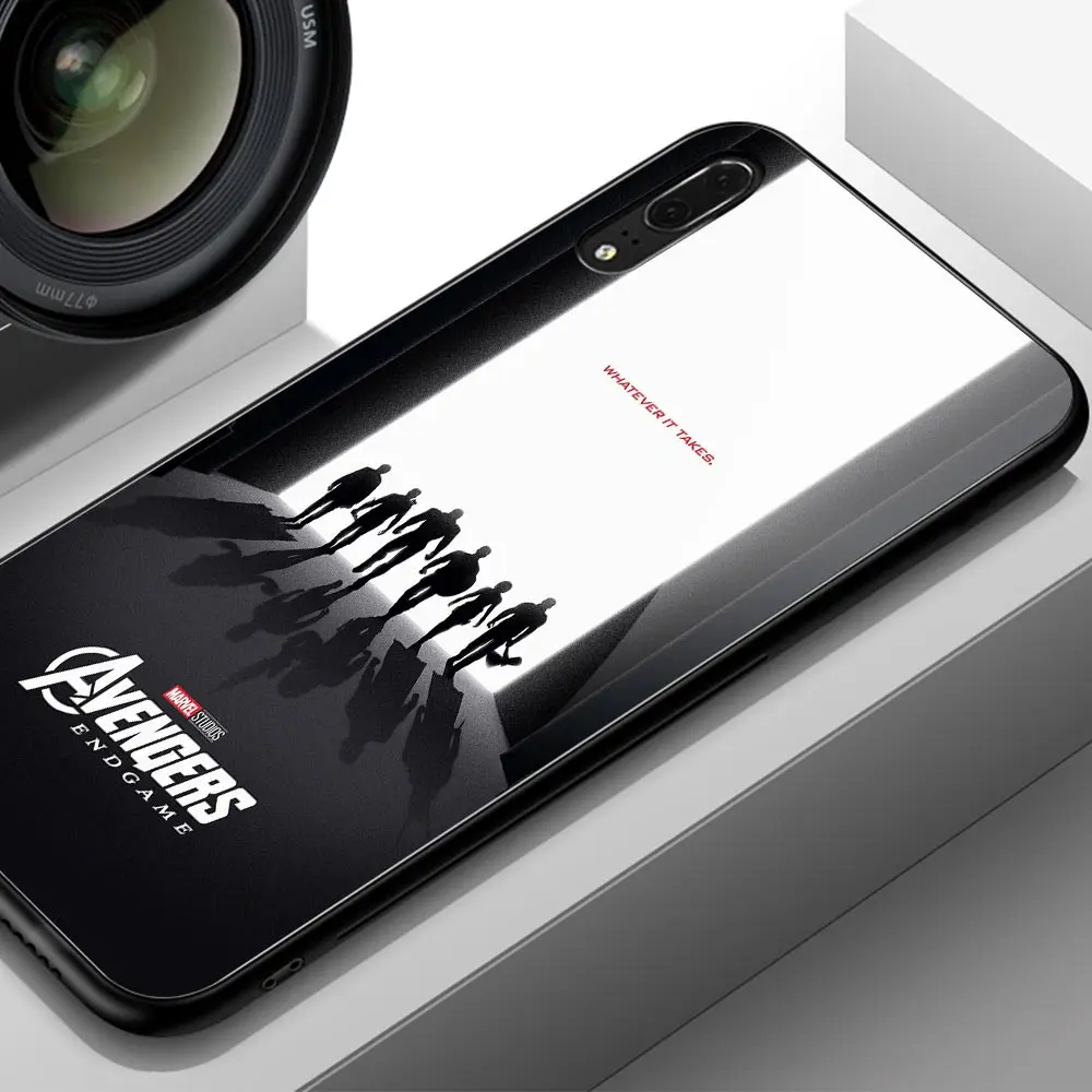 Для huawei Honor 8x чехол Мстители конец игры стеклянный чехол задняя крышка для huawei Honor 9 10 v9 v10 9i lite v20 play note 10 magic 2