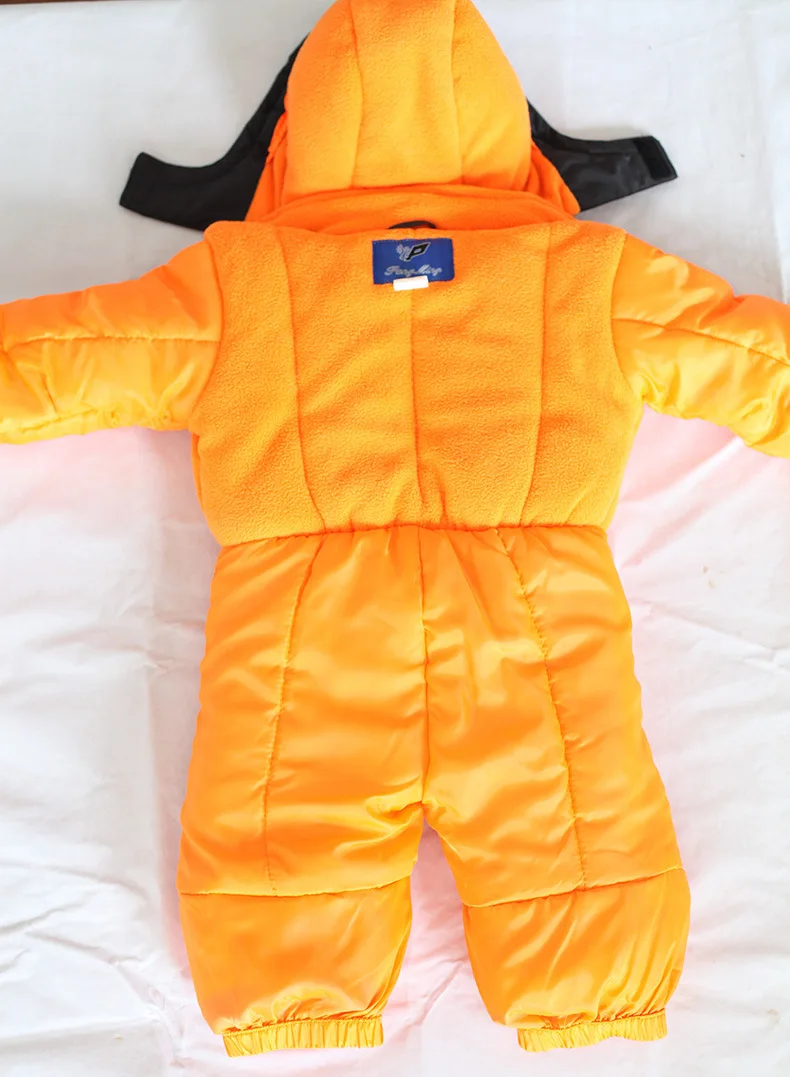 Dollplus/ Зимний лыжный костюм для маленьких мальчиков и девочек; Цельный Детский комбинезон с капюшоном; водонепроницаемый и ветрозащитный зимний комбинезон; детская одежда