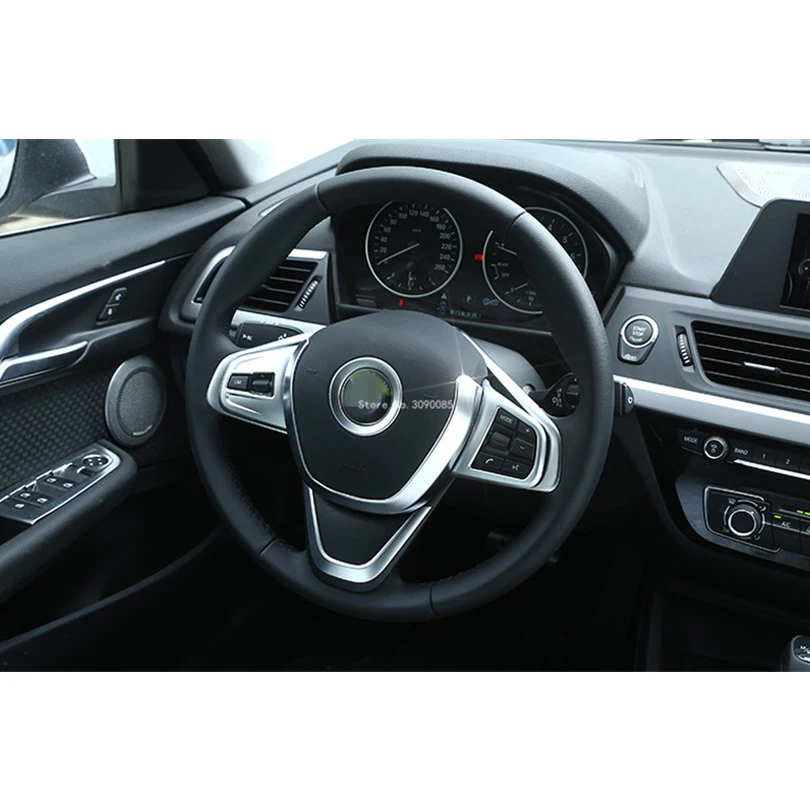 COLLBT ABS Chrome Steering Wheel Sequins Decoration Trim Cover For BMW X1 2016-17 1 series 2017 2 Tourer 2015-17 | Автомобили и