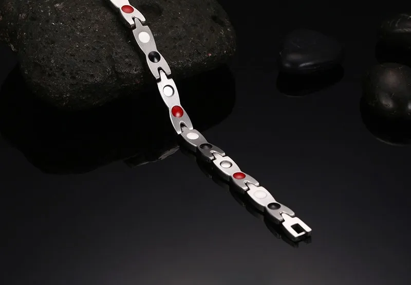 Лидер продаж 2017 витой Здоровый Магнитный браслет для женщин Яркие Браслеты и