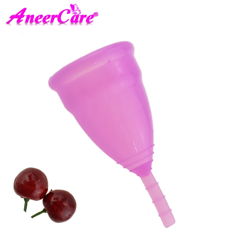 Purple 50 шт. менструальные женские чашки для женщин, менструальные чашечки, женские гигиенические силиконовые многоразовые менструальные чашки - Цвет: Purple