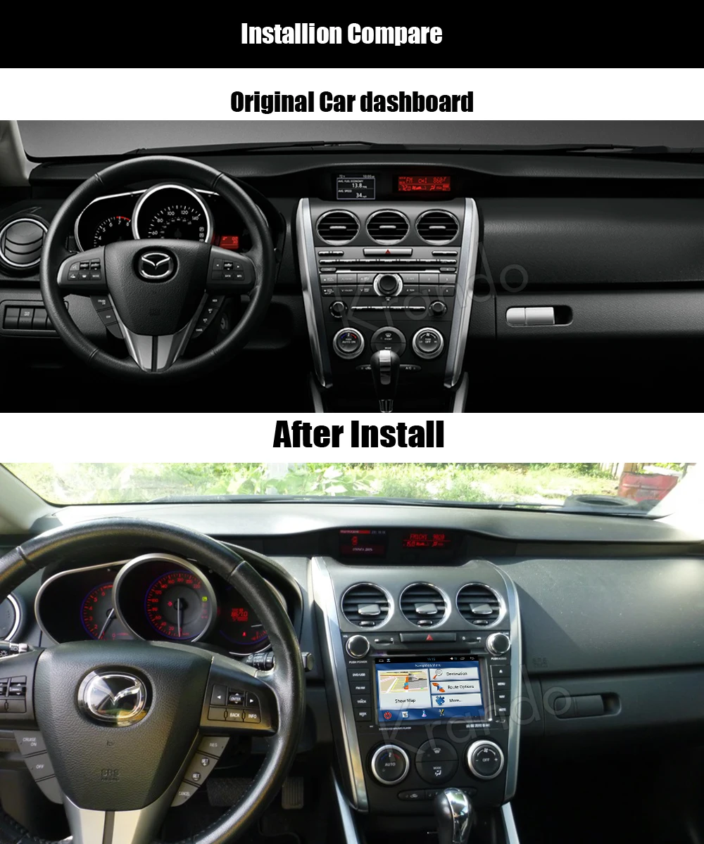 Krando Android 8,0 автомобильный Радио gps навигационная система для Mazda CX-7 2007- dvd-плеер Мультимедиа стерео Wifi 3g поддержка bose