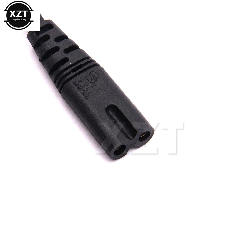 10 шт./лот Европейский штепсельный кабель питания 2 зубец шнур IEC 320 IEC320 C7 для