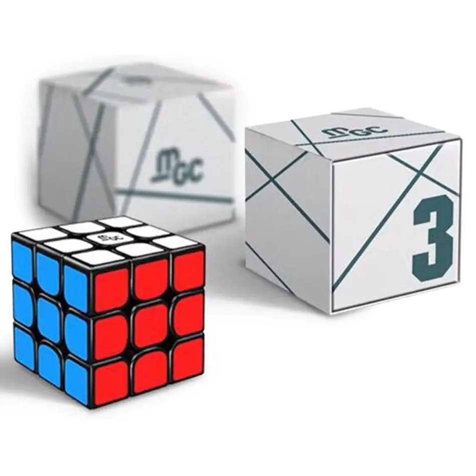 YJ MGC 3x3 кубик рубика Магнитный куб 3x3x3 скоростной Магический Рубика белый стикер
