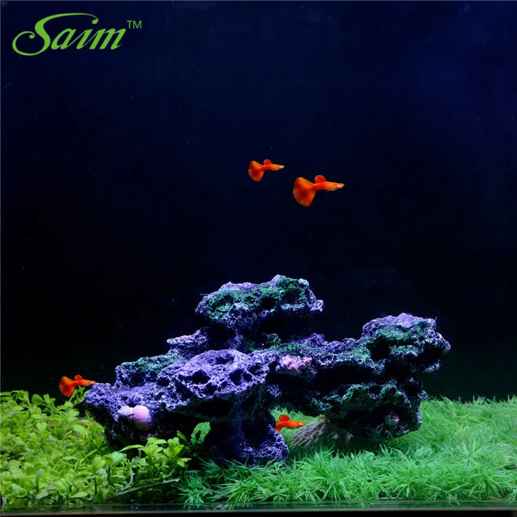 Saim 10.8" Aquariums Accessories Artificial Coral Reef Coral Reef Shell Stones Fish Tank Decoration Aquarium Resin Coral Decor