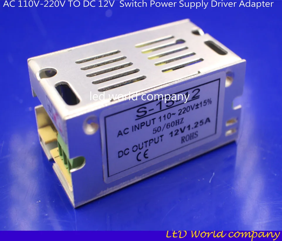 Прямая продажа с фабрики адаптер питания для светодиодных лент 12 в пост. Тока 1 а/1
