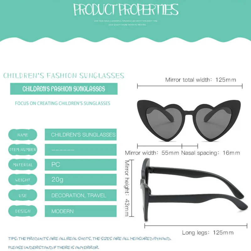 Поляризационные солнцезащитные очки для маленьких девочек черные розовые