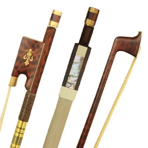 1 шт. Pro Snakewood 4/4 скрипка/Скрипка Лук медные части белый бант волосы полный размер