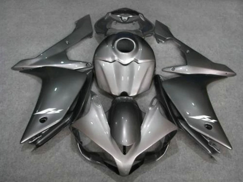 Подходит для 100% инжекционного метода литья Обтекатели Yamaha R1 2007 2008 серебристый