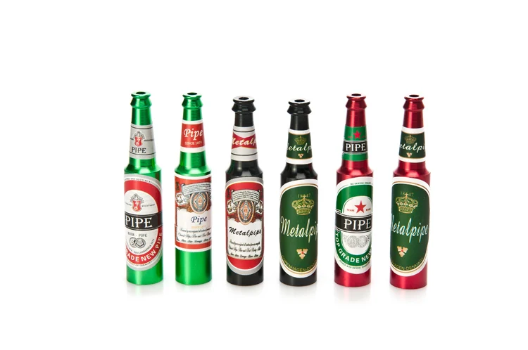 Мини пивные дымчатые металлические трубки портативная креативная курительная