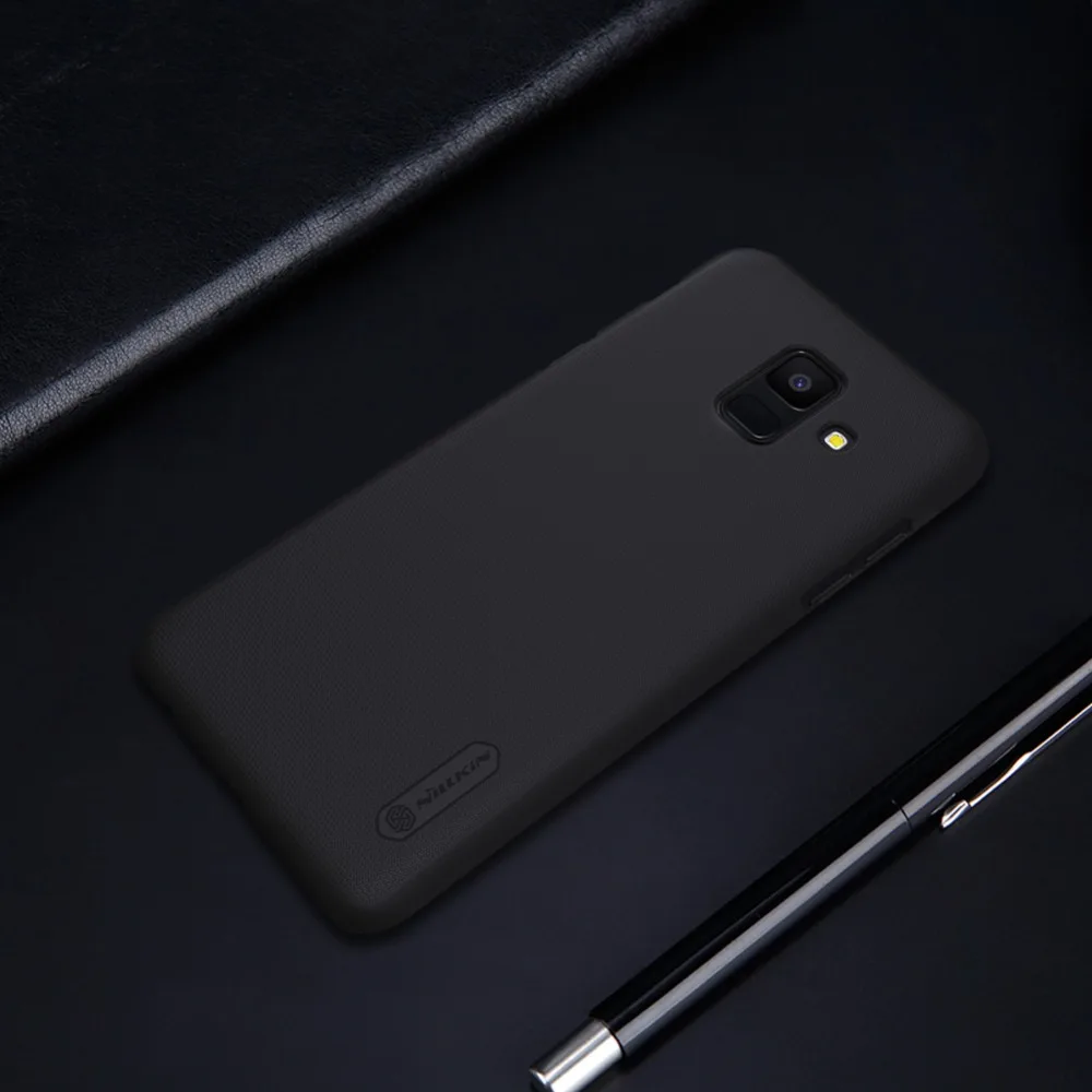 Чехол для samsung A6 Nillkin матовый защитный жесткий чехол из поликарбоната для samsung Galaxy A6 чехол для телефона+ Защитная пленка для экрана