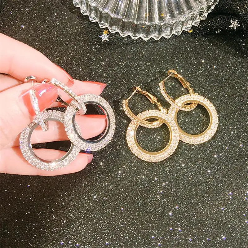 2019 креативные ювелирные изделия высокого класса элегантные Кристальные сережки