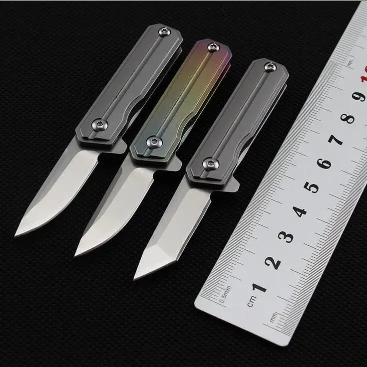 Титан D2 стали высокой твердости бритва складной нож Многофункциональный ся