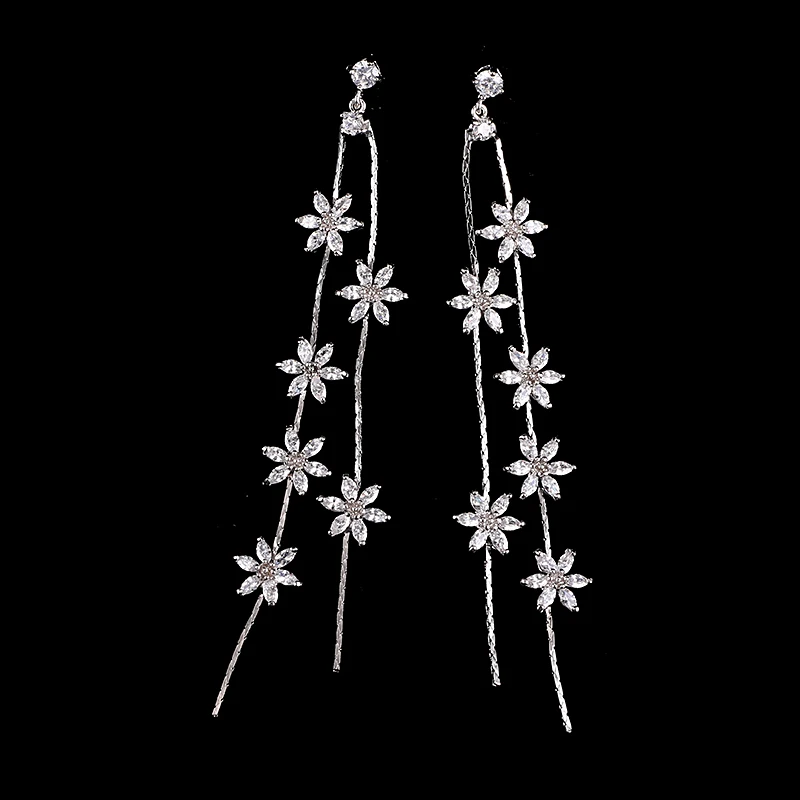 Новые длинные серьги EMMAYA модные серьги-подвески белого и золотого цвета с