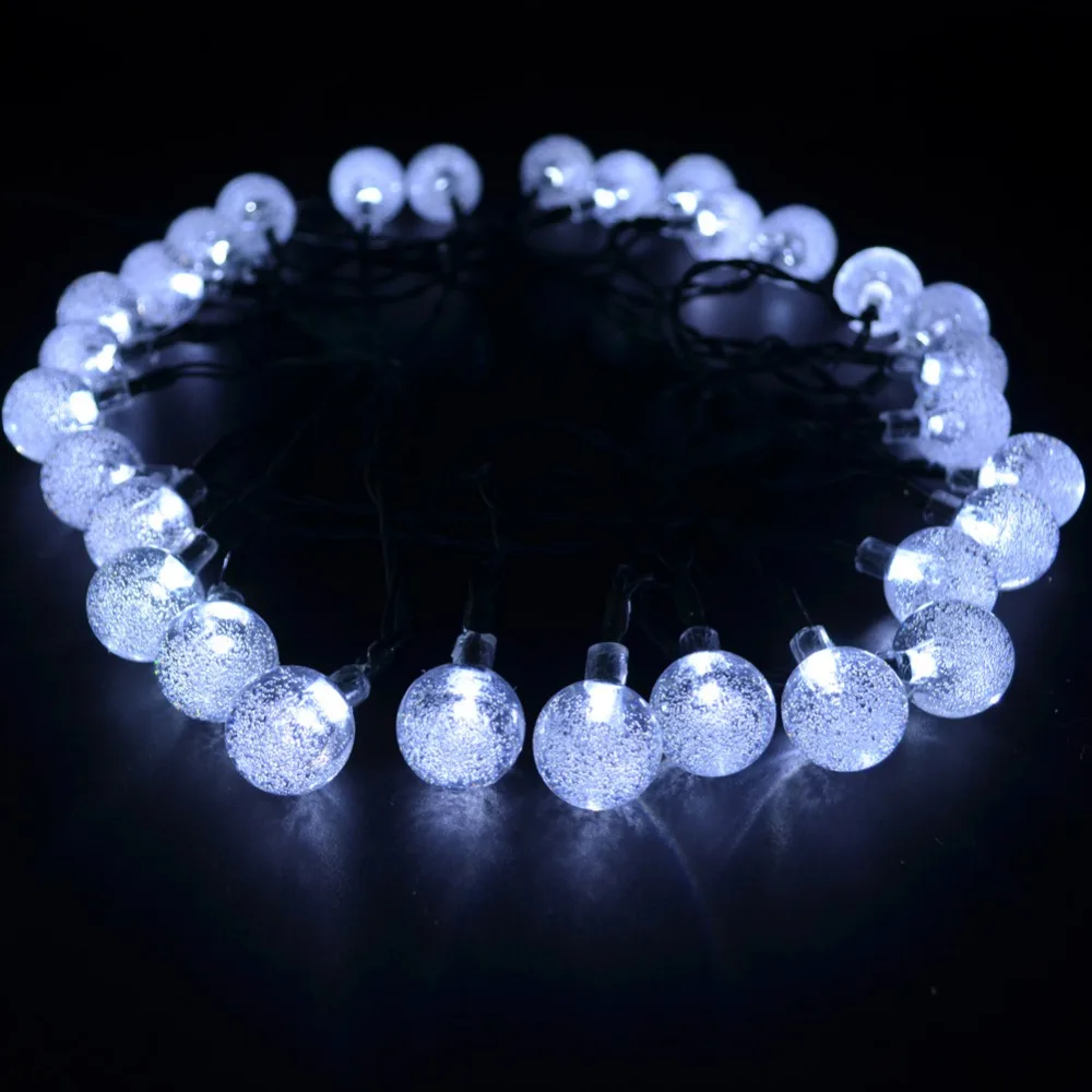 Праздничные светодиодный гирлянды на солнечной батарее гирлянда с 30