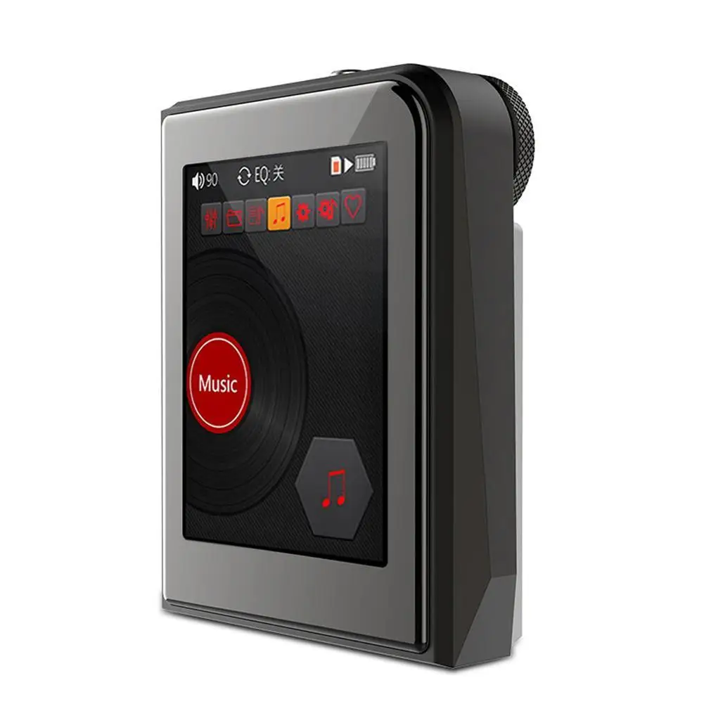 Серебристый HD без потерь Мини Спорт MP3-плееры с 2.5 дюймов Экран HiFi MP3 плеера Поддержка 128 г TF карты - Цвет: Серебристый