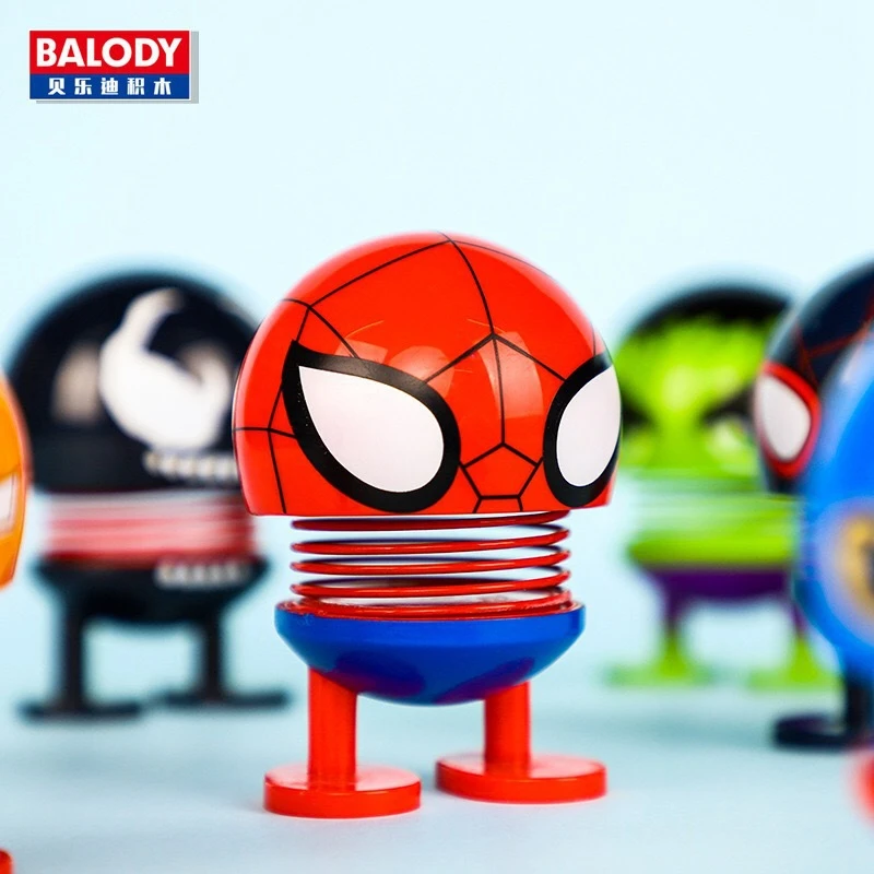 Marvel экшн Фигурки Мстителей эндшпиль Супер Герои Железный человек Халк Капитан Америка качающаяся Весенняя голова фигурка кукол игрушки для детей
