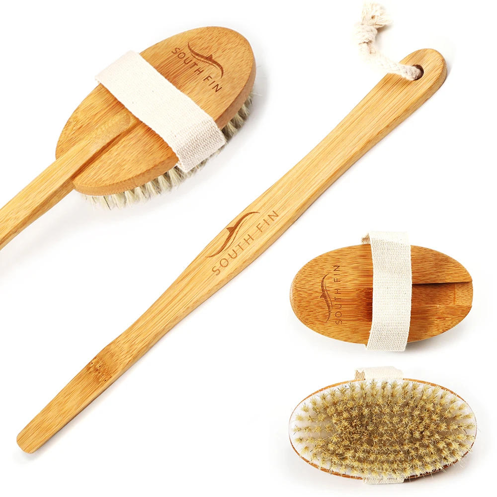 Скрабы для ухода за телом натуральная белая щетина кабана щетка тела Очищающая