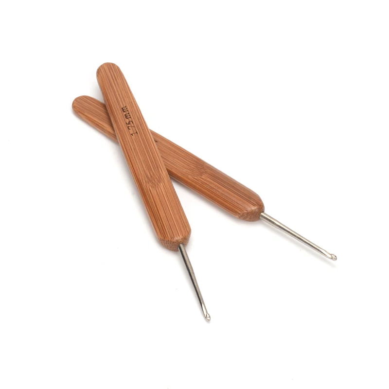 1 шт. практичный крючок для вязания сделай сам из карбонизированного бамбука