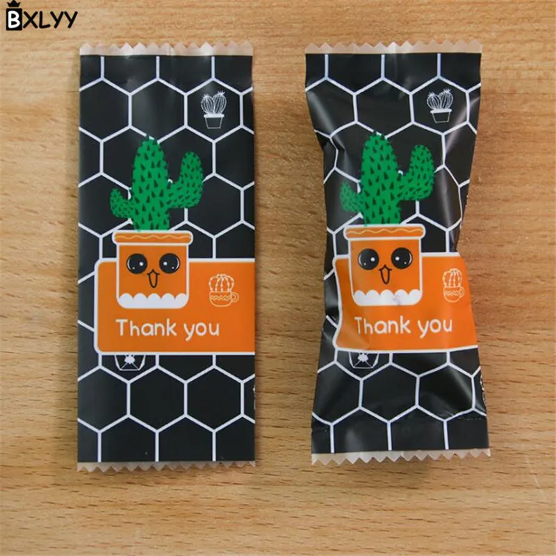 5 BXLYY горячий 100 pc Пластиковый нуга мешок печенье конфеты мешок выпечки аксессуары Кухонные Подарки на свадьбу, день рождения для гостей Baby Shower.7z - Цвет: 5