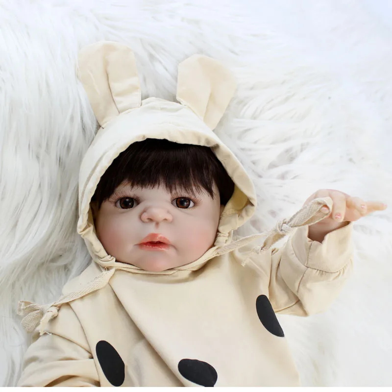BZDOLL 22 дюйма силиконовая кукла для новорожденных игрушка Реалистичная