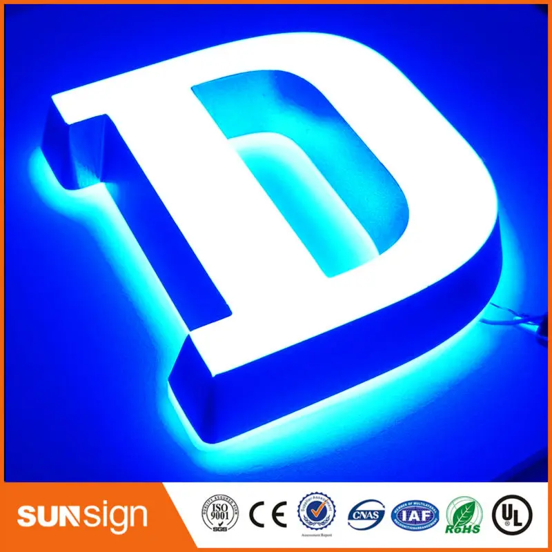 На заказ маленький размер led акриловые мини буквы двухсторонние светящиеся знаки