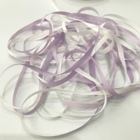 4mm purple variegated color 100 pure silk woven double face silk ribbons for embroidery and handcraft projectgift packing