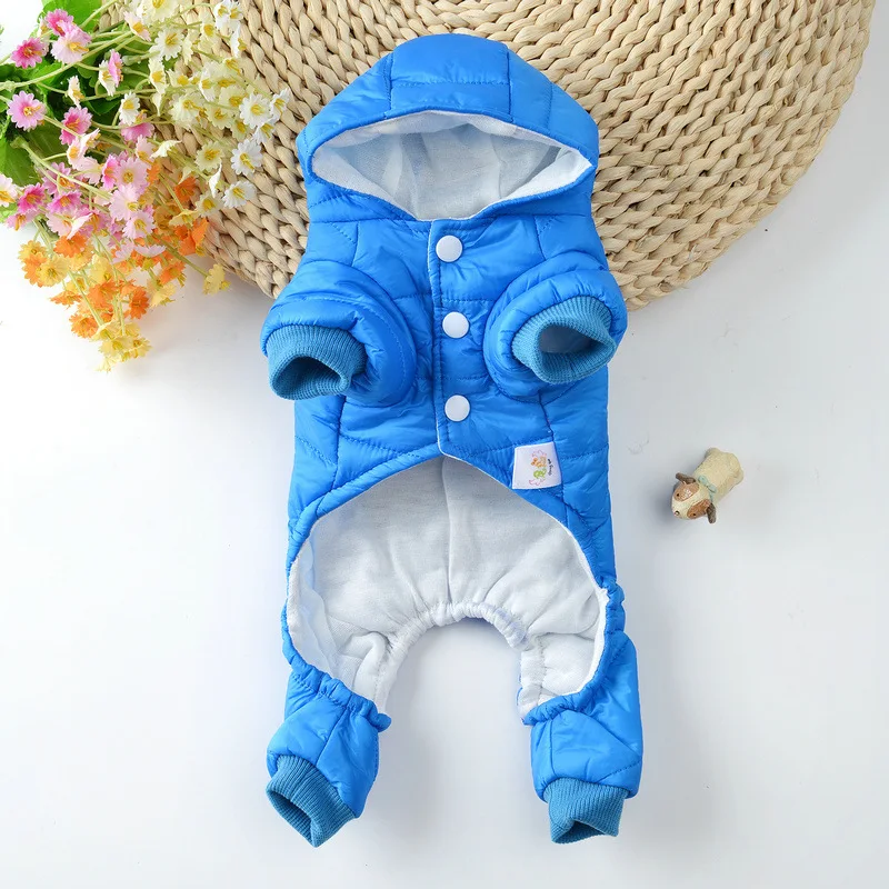 Best Sale Winter Pet Dog Clothes Warm Down Jacket Four-Legged Coat XS-XL Size Hoodies for Chihuahua Small Medium Dogs Puppy | Дом и сад