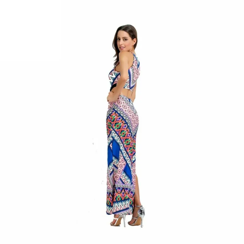 Ilishop цветочным принтом Длинное платье 2017 женская обувь макси платья vestidos