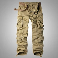 men cotton trousers baggy camouflage tactical pants men casual big size 38 44 overalls 8 pockets military red black cargo pants