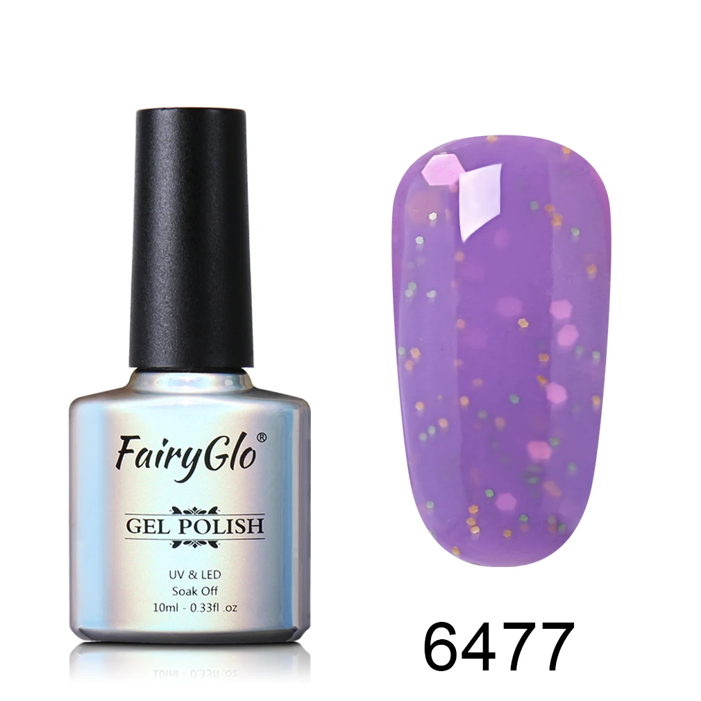 FairyGlo 10 мл сыр конфеты Гель-лак для ногтей замочить от УФ светодиодный Гель-лак длительный гель лак для ногтей нужно верхнее Базовое покрытие лак для ногтей - Цвет: 6477