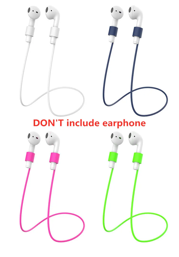 Мягкий силиконовый чехол для Apple Airpods анти потеря веревки 55 см AirPods наушники