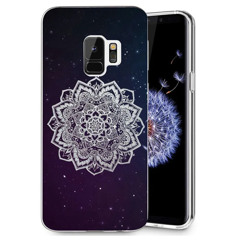 Coque For Samsung Galaxy S9 S8 Plus J7 J5 J3 S7 edge Note 8 J530F J320 J720 A3 A5 2017 2016 TPU Silicon Mandala Cover Case D094 |