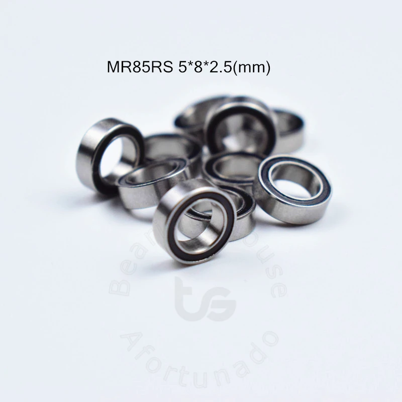 MR85RS 5*8*2,5(мм) 10 шт. подшипник ABEC-5 Резиновый Герметичный Миниатюрный Мини подшипник MR85 MR85RS
