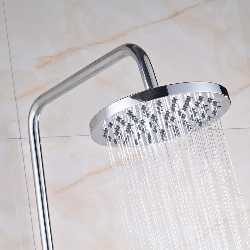 Настенный 8 &quotБольшой дождевой душевой набор с одной Ручкой Хромированная