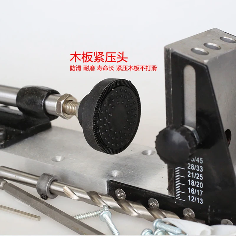Карманный зажим для отверстий деревообрабатывающий Наклонный направляющий