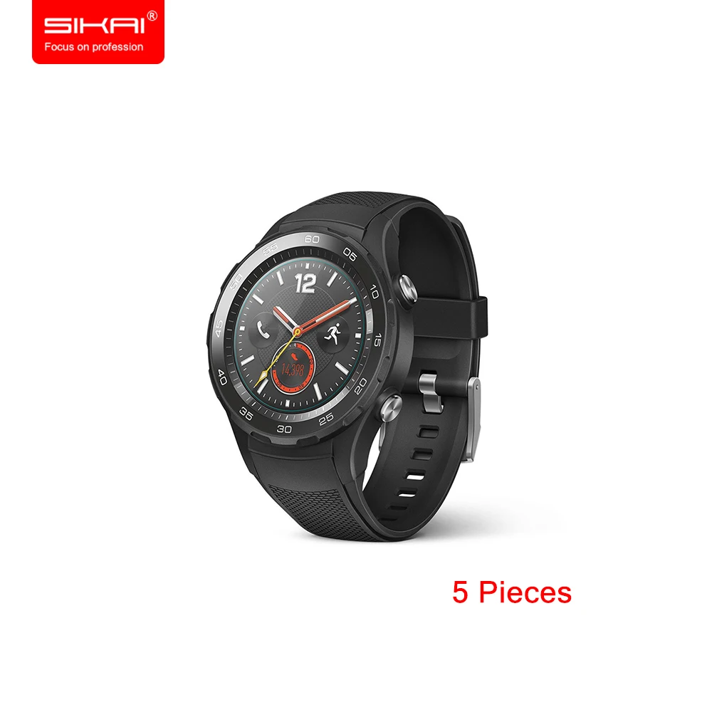 5 Pieces 3 шт защита экрана из закаленного стекла для huawei Watch 2 Защитная пленка для экрана для huawei Watch2 Smart Watch 9H 2.5D 0,2 мм - Цвет: 5 Pieces