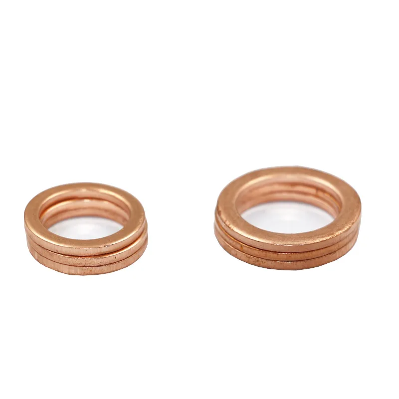 Аксессуары 150 шт Высокая твердость латунные плоские шайбы уплотнительное кольцо