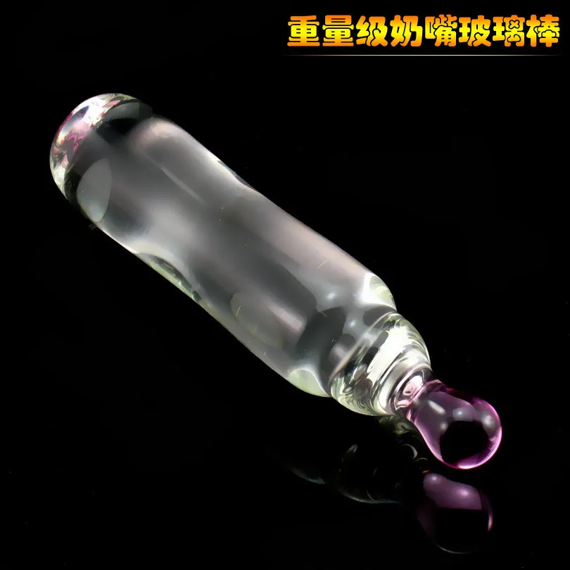 Полутяжеленная пустышка стеклянный фаллоимитатор стержень гладкий и мягкий