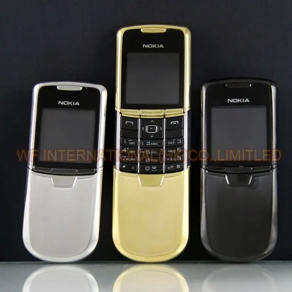 Восстановленный Nokia 8800 Классический мобильный телефон 2G GSM Unlcocked 8800 2MP Русский Арабский Английский телефон с клавиатурой