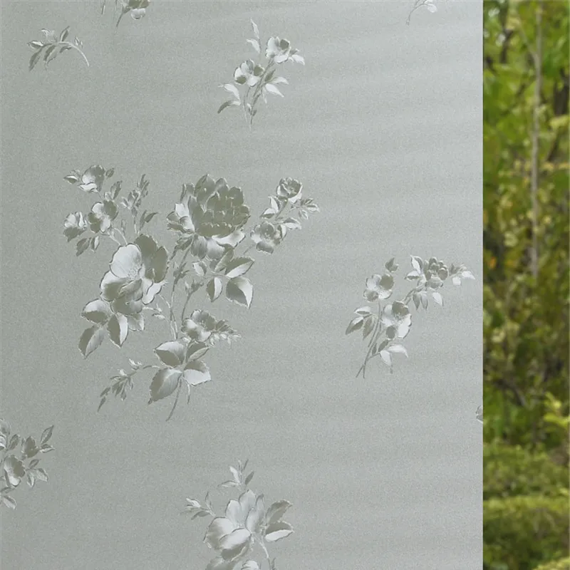 

Glue-free electrostatic frosted glass film window stickers insulation sunscreen balcony bathroom bathroom home window paper
