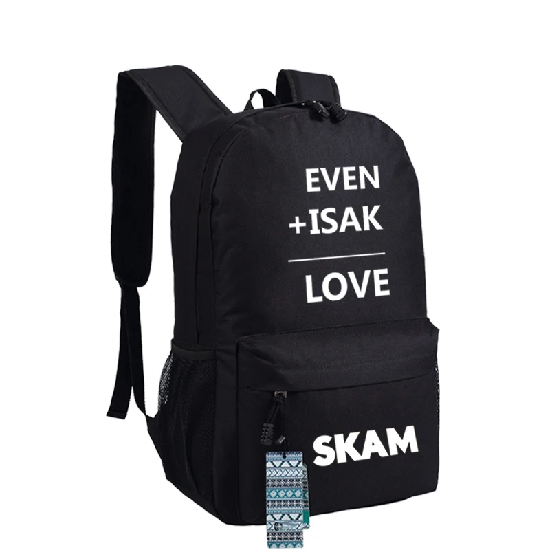 Мужчины Женщины Мужская Норвегия Skam ИСАК ДАЖЕ Рюкзак Сумка Школа Многоцветный