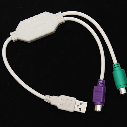 30 см USB папа к двойному PS/2 Женский конвертер адаптер кабель для мыши клавиатуры |