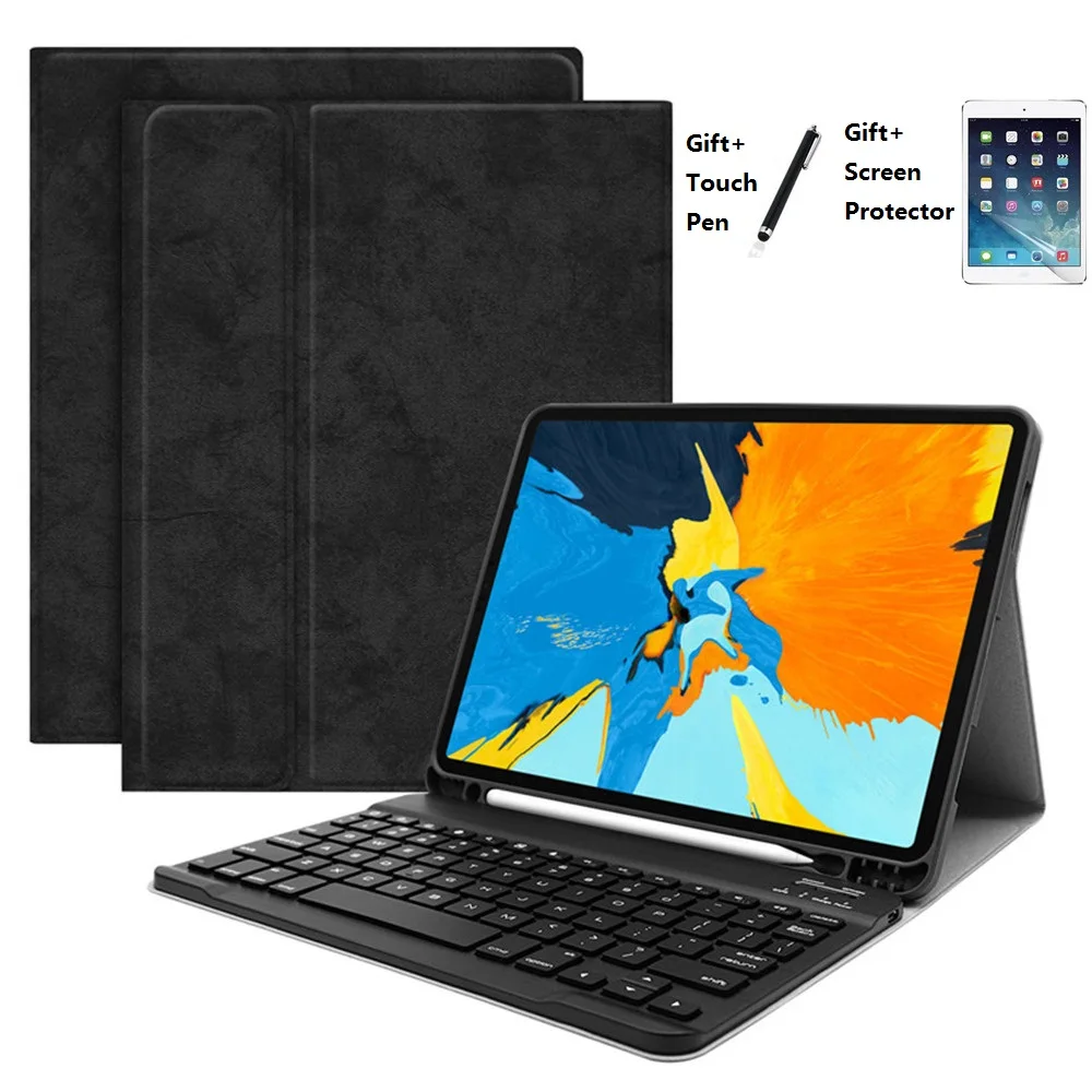 Чехол с беспроводной клавиатурой и Bluetooth для iPad 9 7 2018 2017 Pro11 дюймов держателем