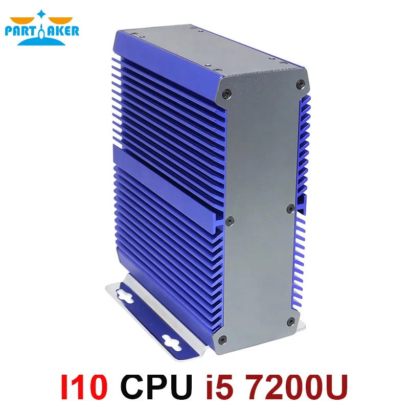Промышленный мини ПК Синий чехол ITX Intel Core i5 7200u 2 Lan Turbo Boost 3 1 ГГц Barebone Linux с