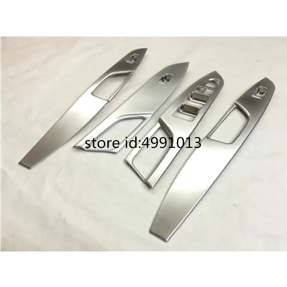 Car Body Door Window Glass Inner Panel Armrest Lift Switch Button Trim Frame Molding 4pcs For Suzuki Vitara 2016 2017 2018 2019 |